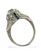Art Deco Platinum and Diamond Ring 1.15ct