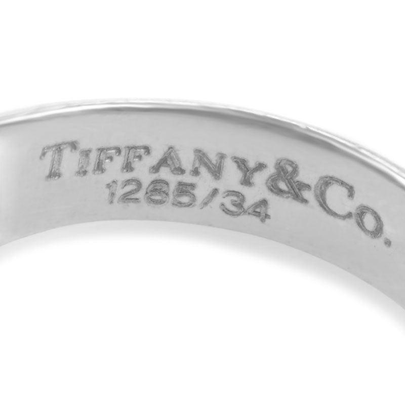 Tiffany & Co. 18K White Gold Pink Tourmaline & Diamond Dome Ring