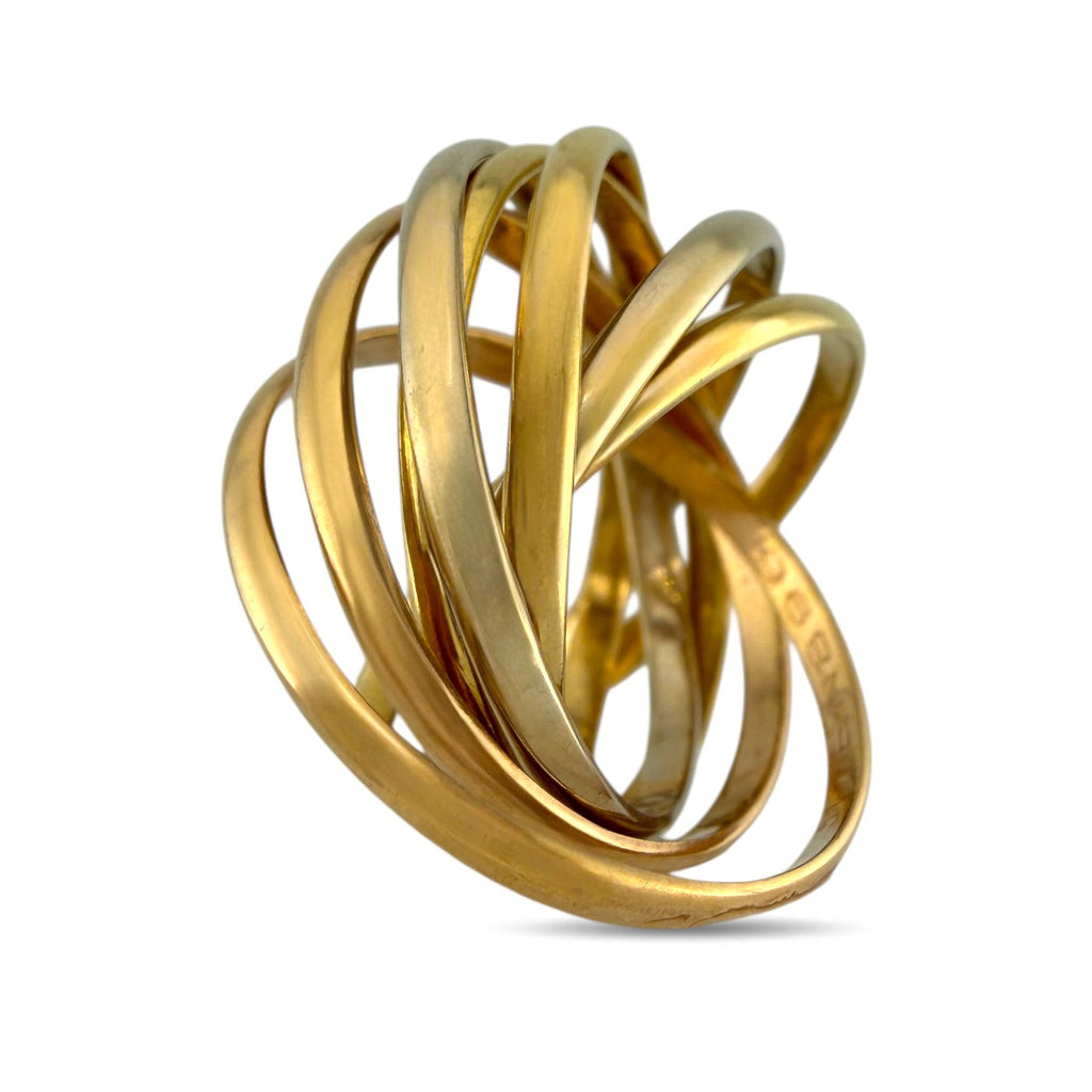 Cartier Trinity 18K Rose White and Yellow Gold Ring