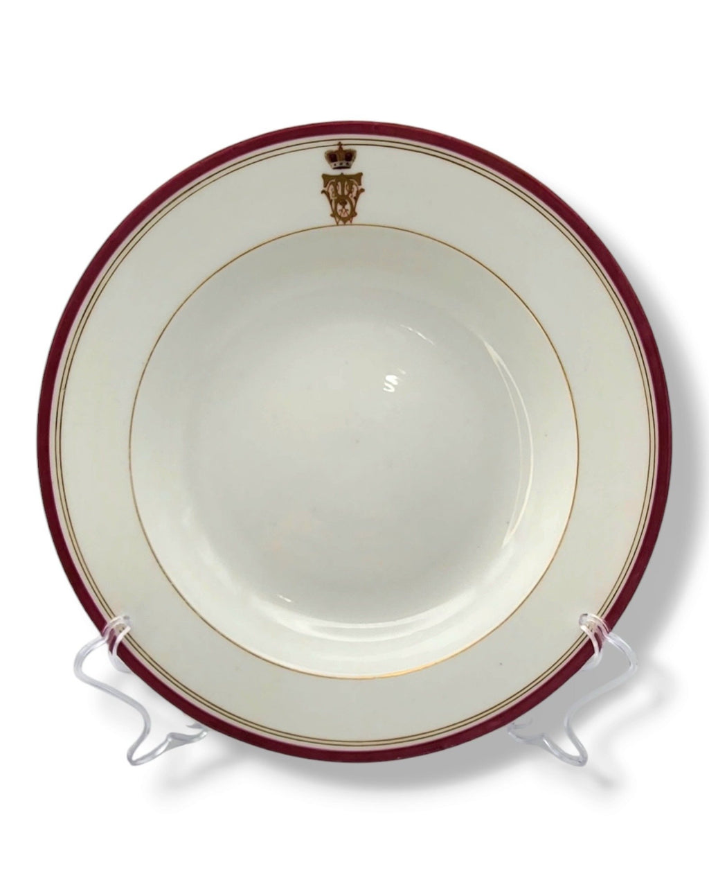 Imperial Russian Porcelain Plate St. Petersburg period of Emperor Alexander II Circa 1850