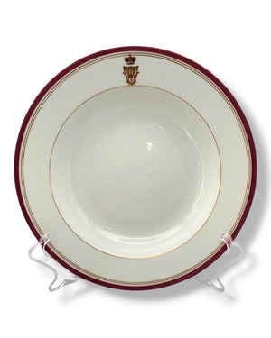 Imperial Russian Porcelain Plate St. Petersburg period of Emperor Alexander II Circa 1850