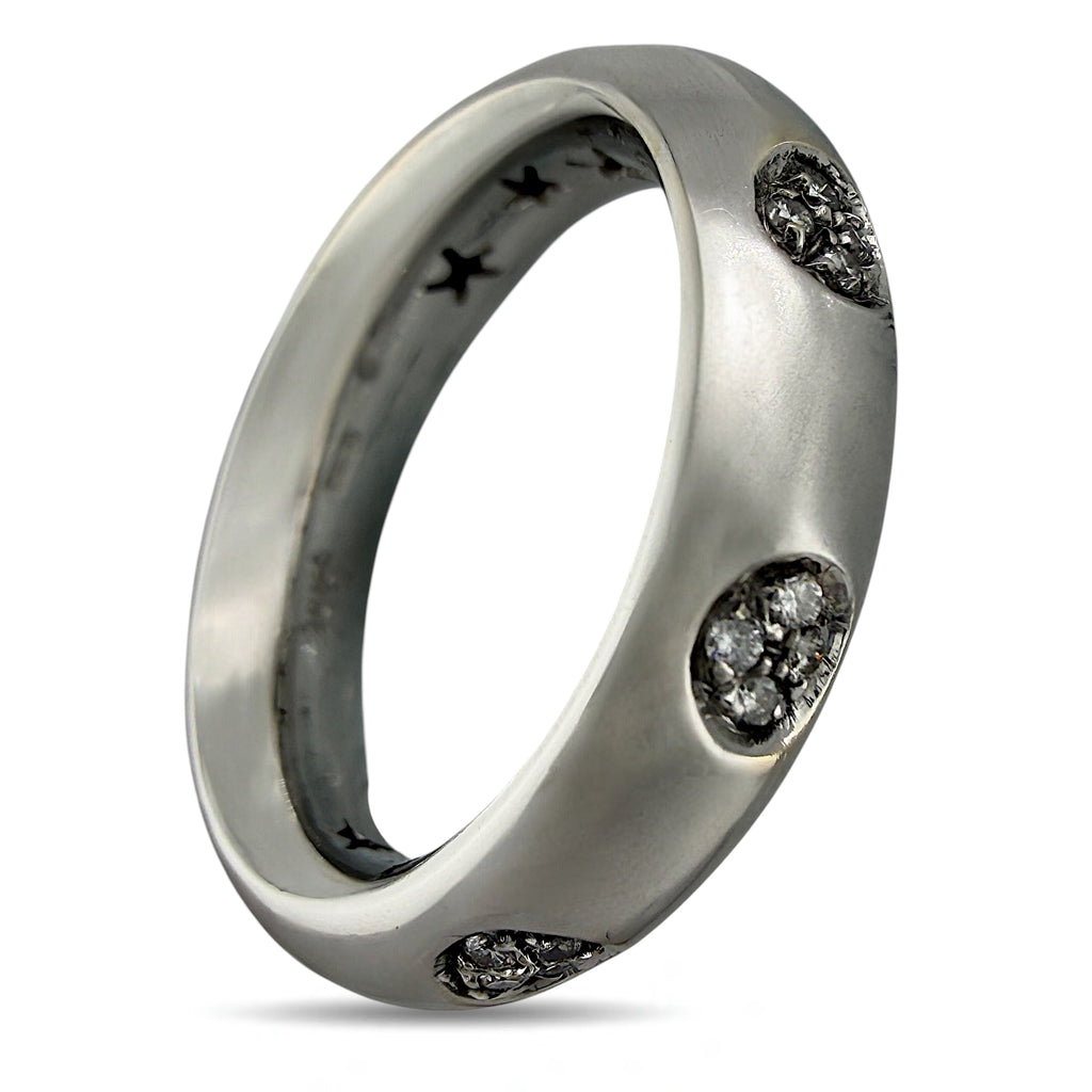 18K White Gold 0.32ct Diamond Circle Ring