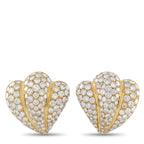 18K Yellow Gold 8.45ct Diamond Earrings