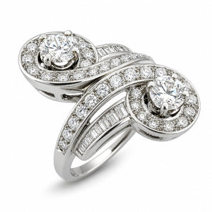 18K White Gold 2.45ct Diamond Ring