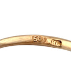 K. Faberge Imperial Russian 14K (56K) Rose Gold Three Stone 2.00ct Diamond Ring