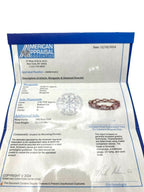 Jewelry appraisal document for a morganite and diamond bracelet