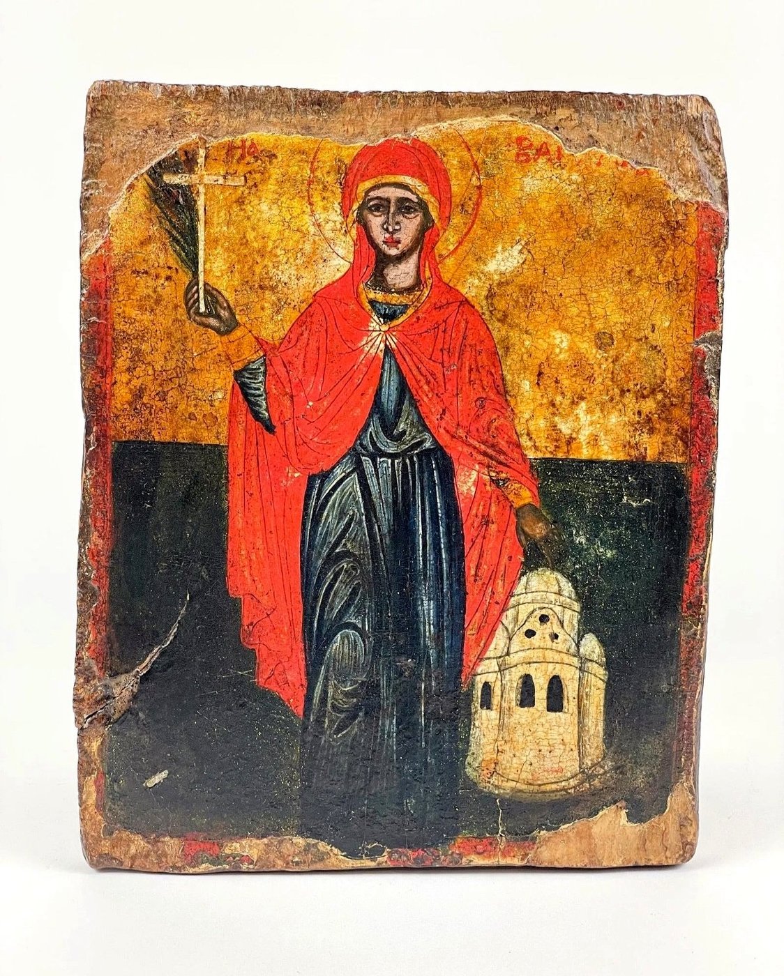 I17 Century Antique Greek Icon of St. Paraskeva