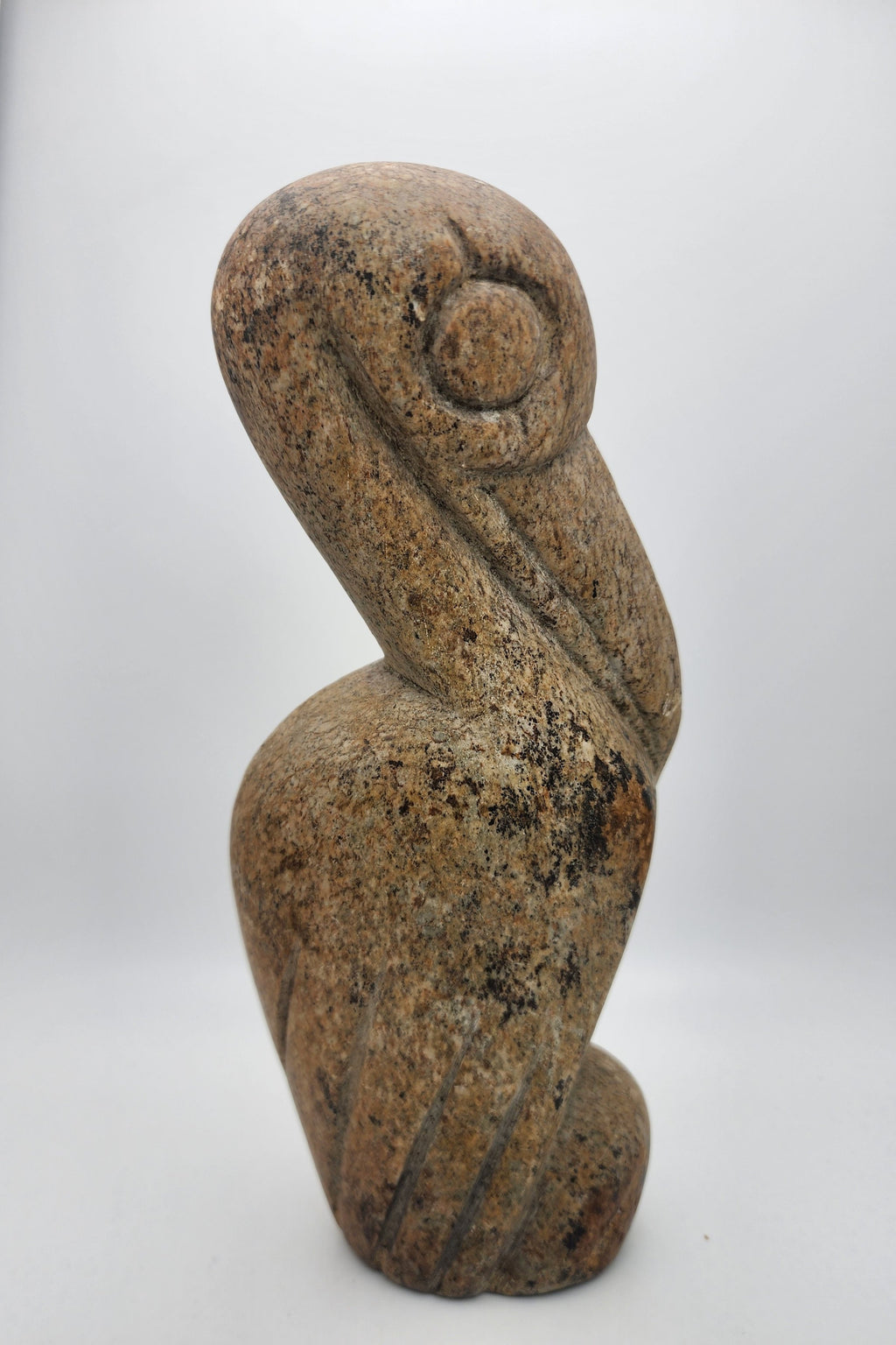 Ancient Stone Pelican Large 24 cm Statue