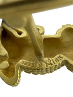 Kieselstein Cord 18K Yellow Gold Alligator Cufflinks