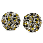 Roberto Coin 18K White Gold 2.04ct Diamond, Citrines, and Sapphire Earrings