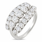 14K White Gold and 3.0ct Diamond Ring
