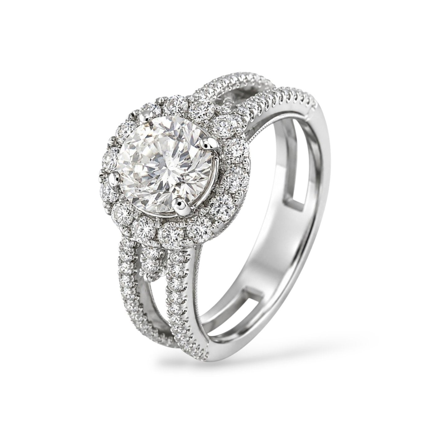 18K White Gold 2.16ct Diamond Ring