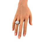 14K White Gold 1.95ct Diamond Statement Ring