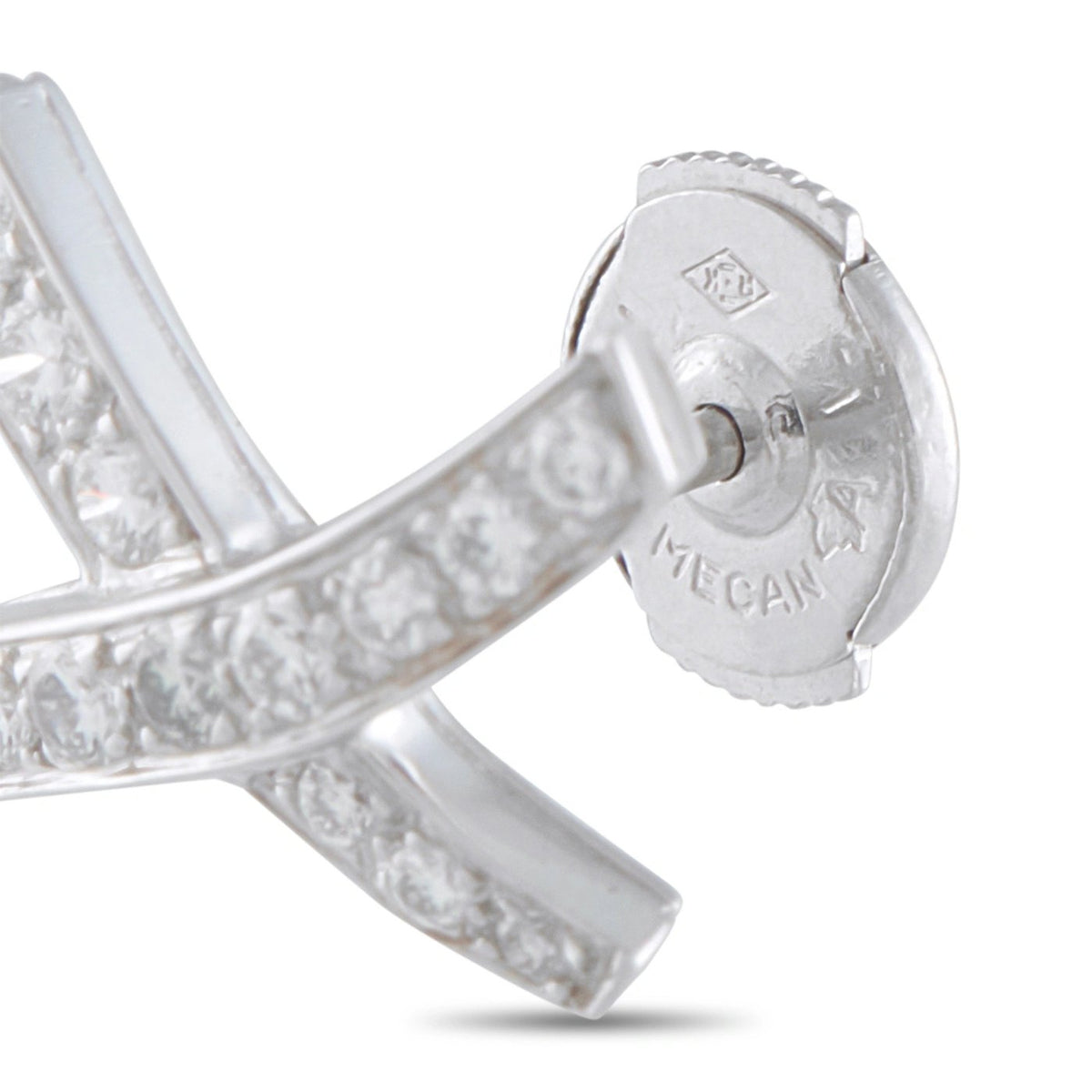 Tiffany & Co. Paloma Picasso Platinum Diamond Earrings