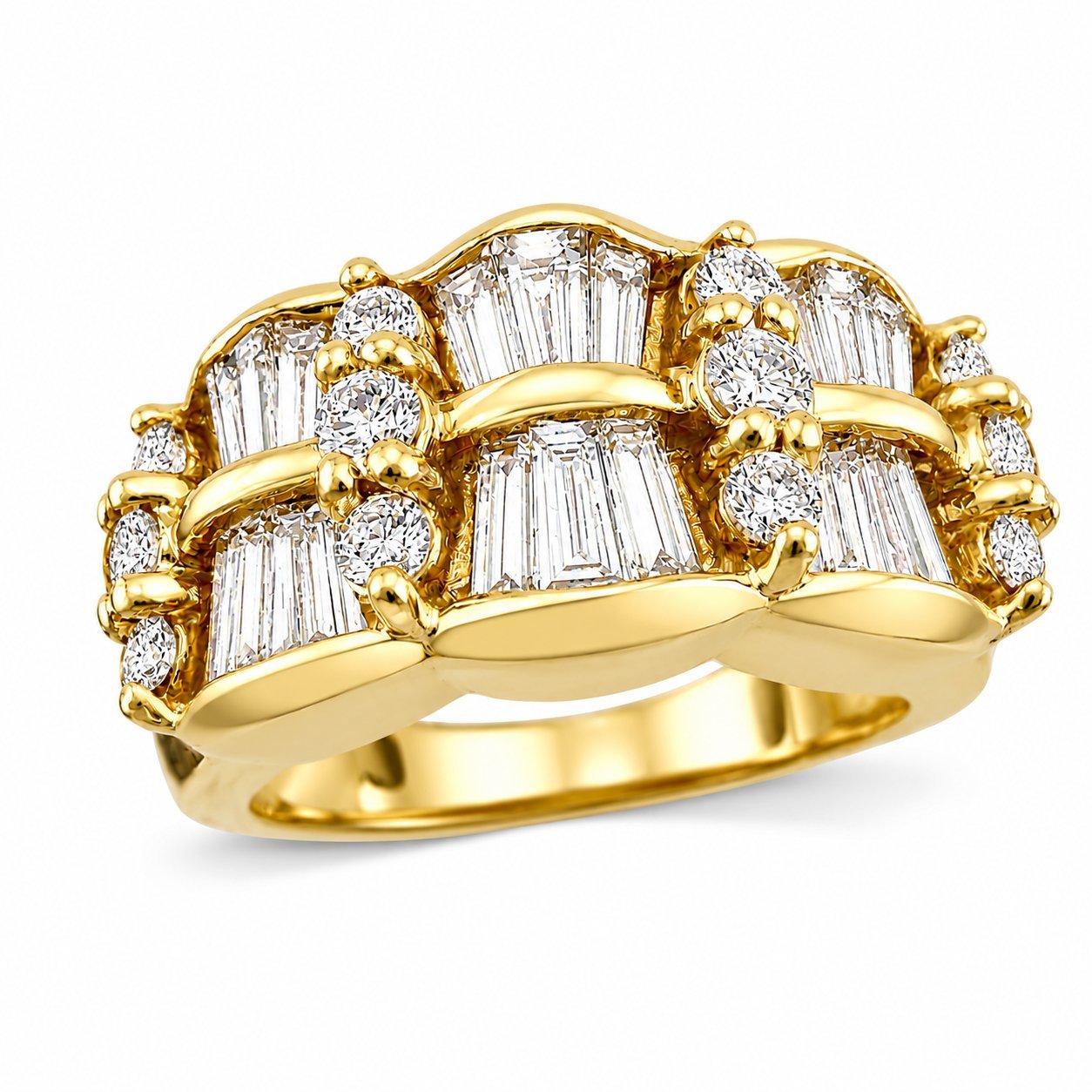 14K Yellow Gold and 1.25ct Diamond Ring