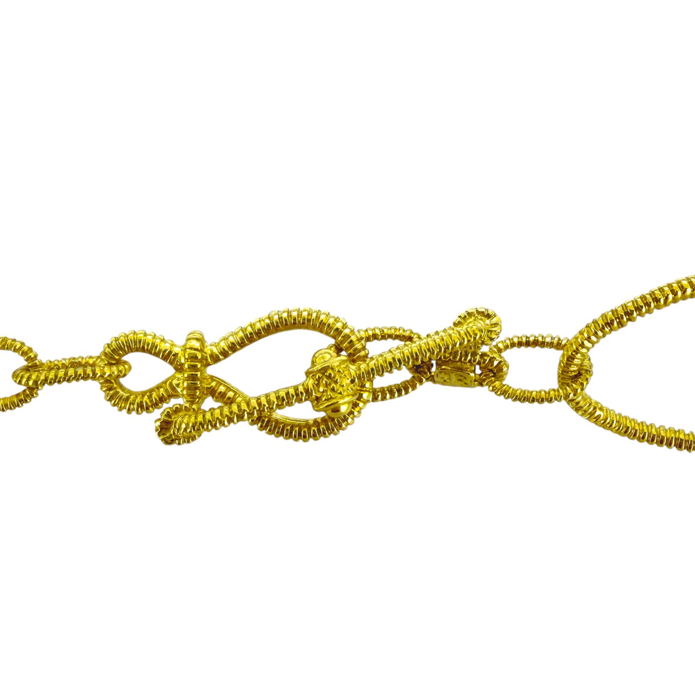 Judith Ripka 18K Yellow Gold 0.25ct Diamond Necklace and Earrings Set