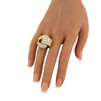 18K Yellow Gold 4.85ct Diamond Cocktail Ring