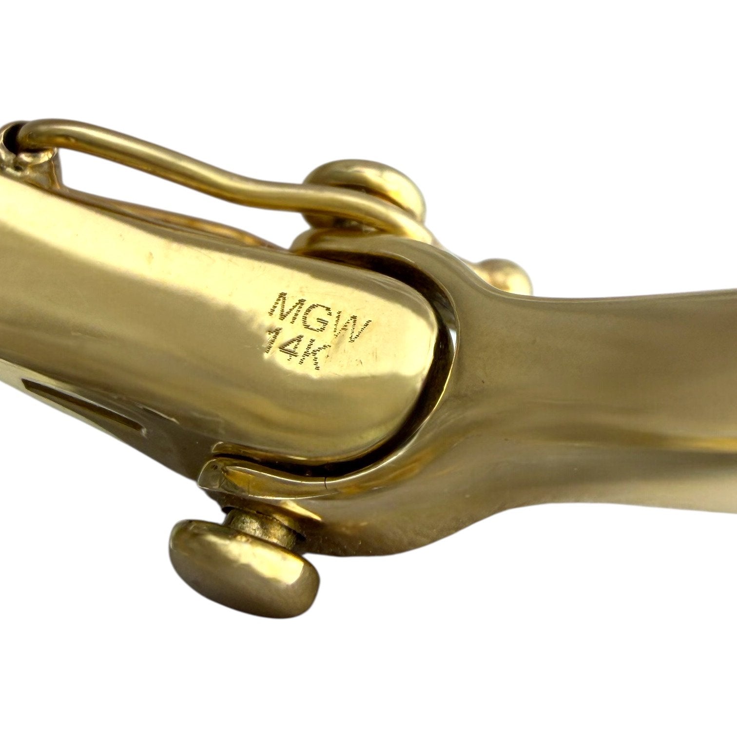 14 kt. Yellow gold, Exclusive 14K Yellow Gold 0.12ct Diamond Cheetah Head Link Bracelet -  0.12ct. tw. Diamond