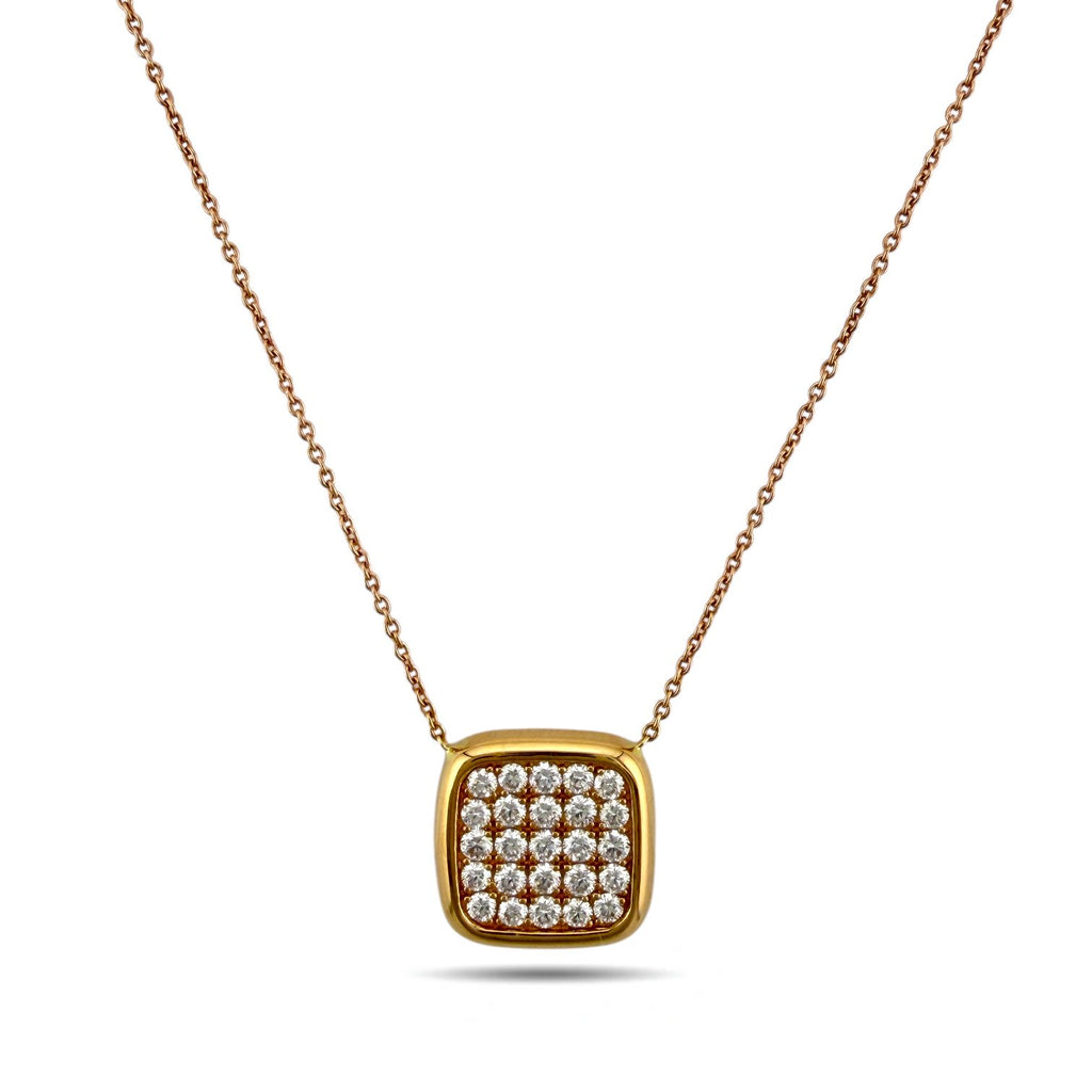 Roberto Coin 18K Rose Gold 0.63ct Diamond Necklace
