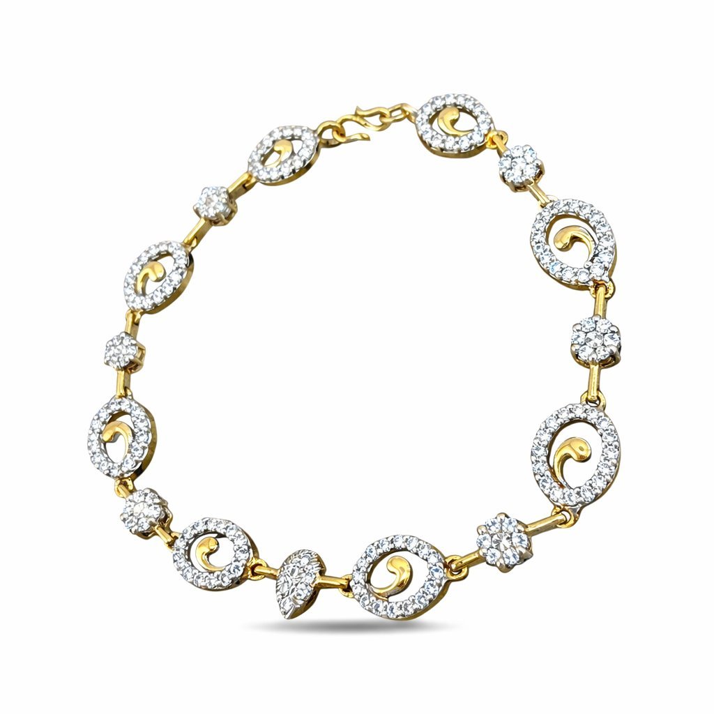 14K Yellow Gold 1.80ct Diamond Oval Link Bracelet -  1.80ct. tw. Diamond (Natural)