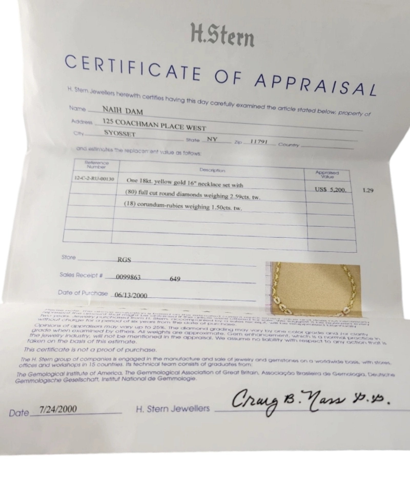 18 kt. Yellow gold, 18K Gold Necklace and Bracelet Set with Diamonds & Rubies 3.77 Carats  -  6.18ct. tw. Diamond