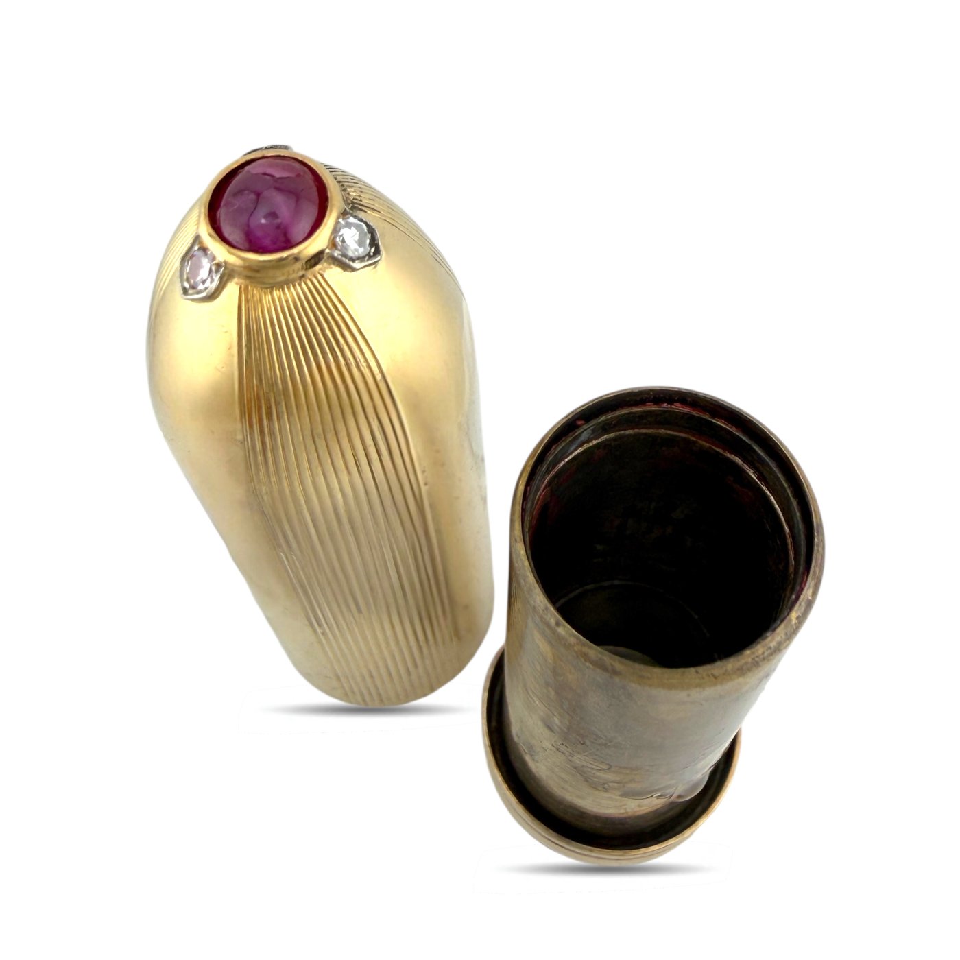 Cartier 14K Yellow Gold Lipstick Case
