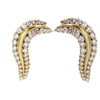 14K Yellow Gold Earring with Diamonds