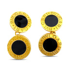Bvlgari 18K Yellow Gold Cufflinks with Original Box