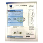 Certified 14K White Gold 12.3ct Diamond Tennis Bracelet