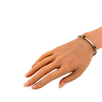 14K White Gold Peridot 1.80ct Diamond Bracelet