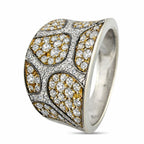 14K White Gold 1.5ct Diamond Cluster Ring