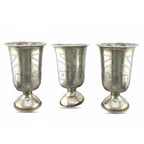 Imperial Russian 84 Zolotnik Silver Set of Antique Cups
