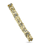 18K Yellow Gold 6.17ct Diamond Tree-Branch Bracelet by E. Pearl