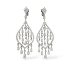 Crivelii 18K White Gold and  8.00ct Diamond Earrings