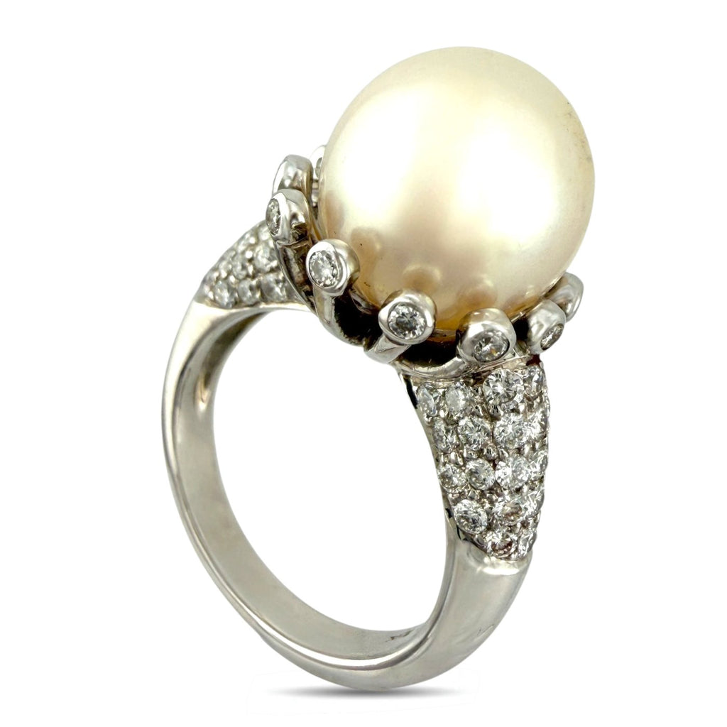 18K White Gold and 1.05ct Diamond Ring