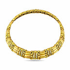 14K Yellow and Rose Gold 1ct Diamond Choker Necklace