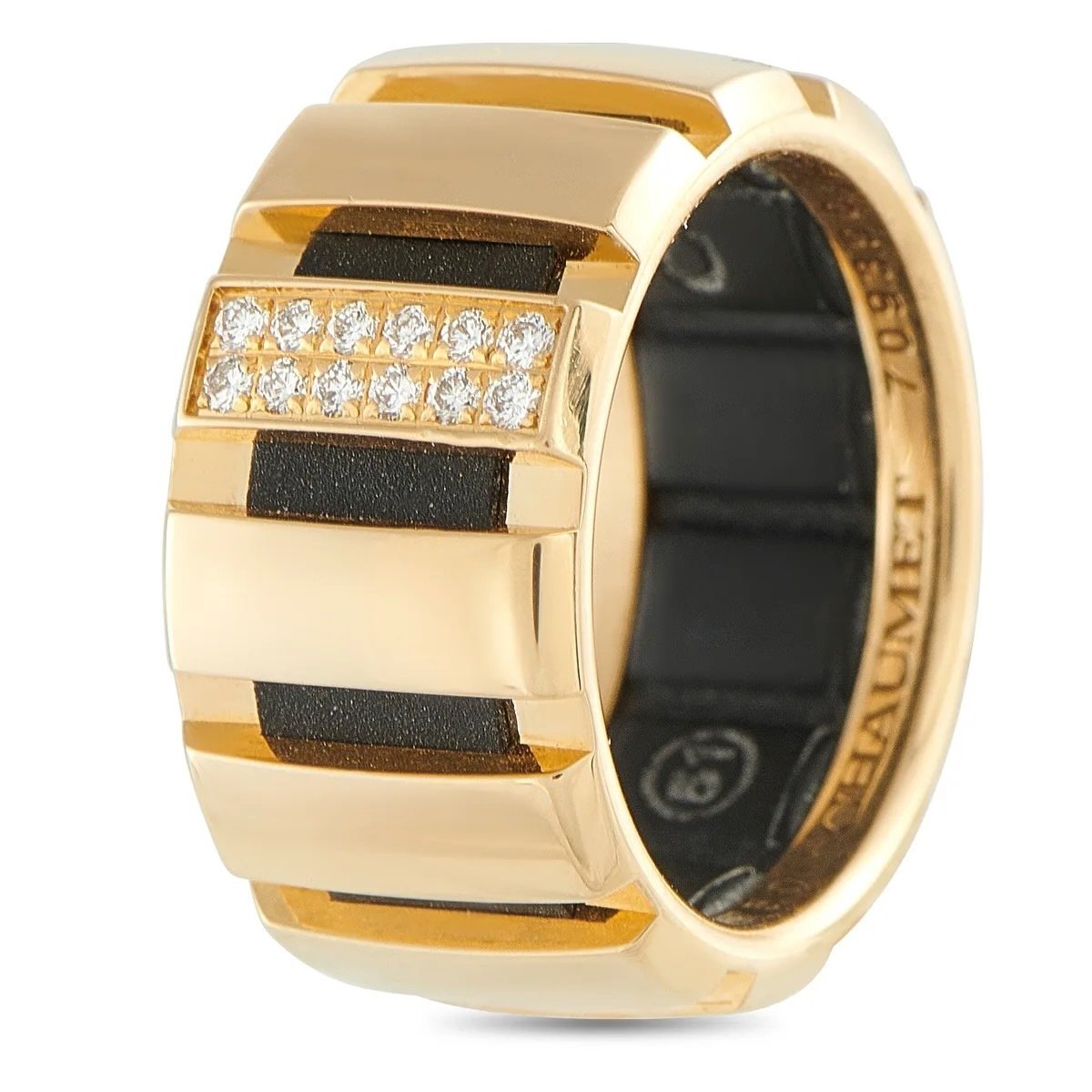 Chaumet - 18 kt. Yellow gold, CHAUMET 18K Yellow Gold and DiamondClass One  Band Ring Diamond (Natural)