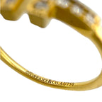 18k yellow gold ring band with Tiffany & Co. engraved mark
