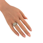 14K White Gold 1.50ct Diamond Cluster Ring, White gold -  1.50ct. tw. Diamond (Natural)