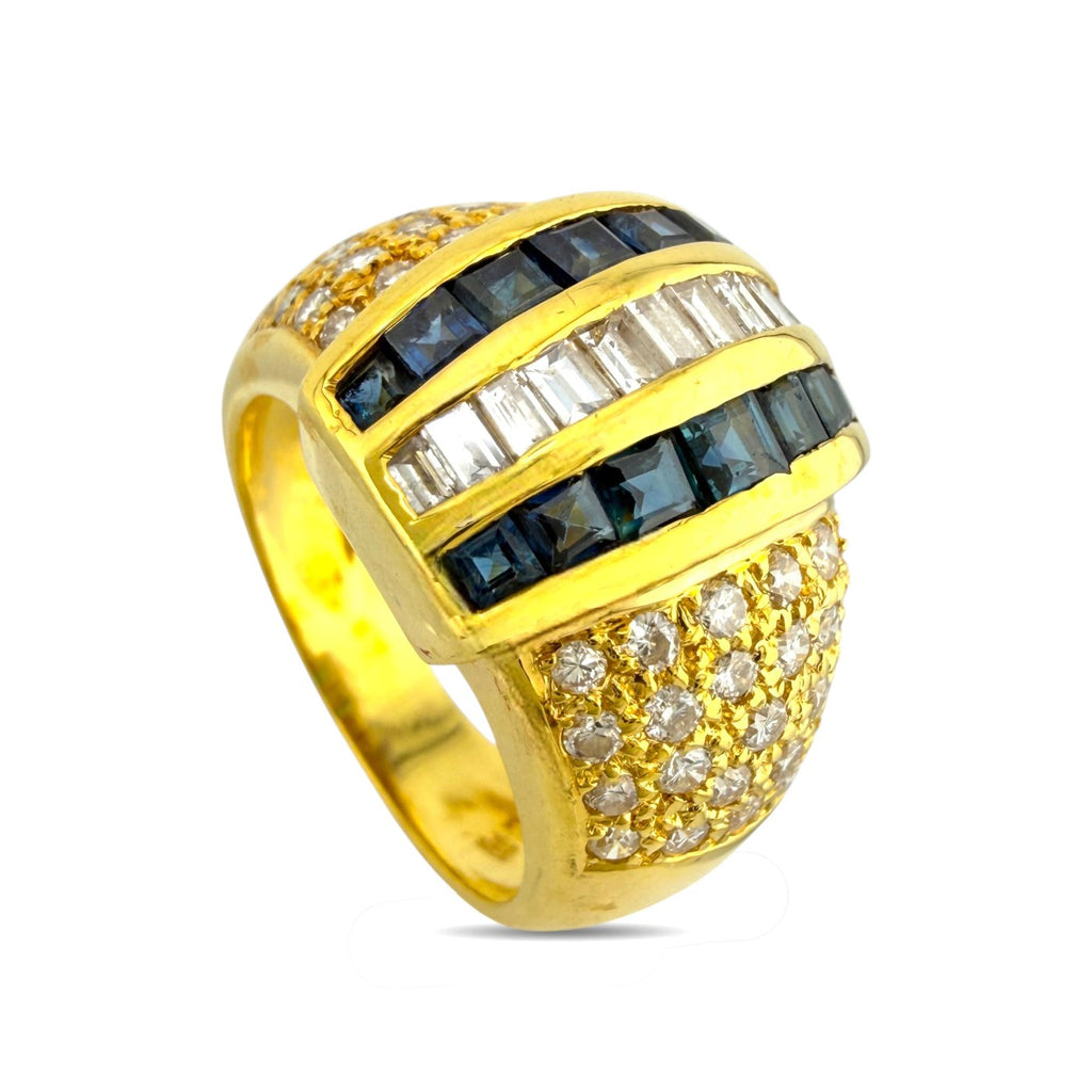 18K Yellow Gold and 1.0ct Diamond Ring
