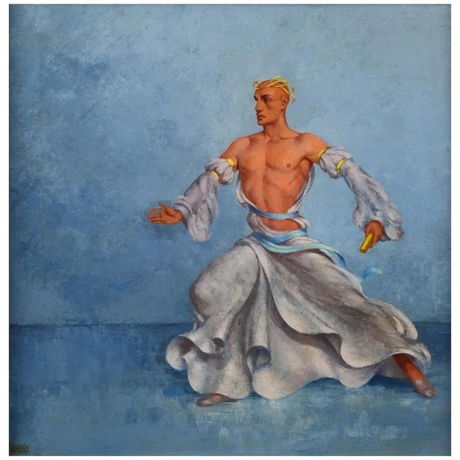 Alexander Canedo, Dancing Man Oil Painting