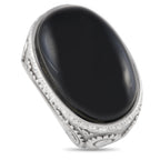 Carrera y Carrera18K White Gold 0.35ct Diamond and Onyx Ring – Seemingly every inch of this Carrera Y Carrera is meant to mak