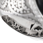 Carrera y Carrera 18K White Gold 0.35ct Diamond and Onyx Ring