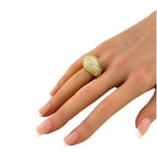 18K Yellow Gold Radiant Cascade 2.62ct Diamond Ring