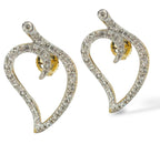 Tiffany & Co. 18K Yellow Gold Heart-Shaped Diamond Earrings
