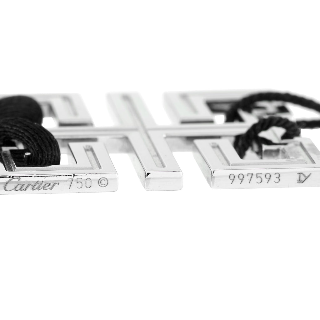 Cartier Le Baiser du Dragon 18K White Gold Pendant Necklace