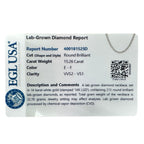 Exclusive 14K White Gold 15.26ct Lab-Grown Diamond Tennis Necklace