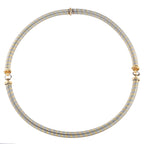 Cartier Vintage 18K Yellow and Stainless Steel Necklace