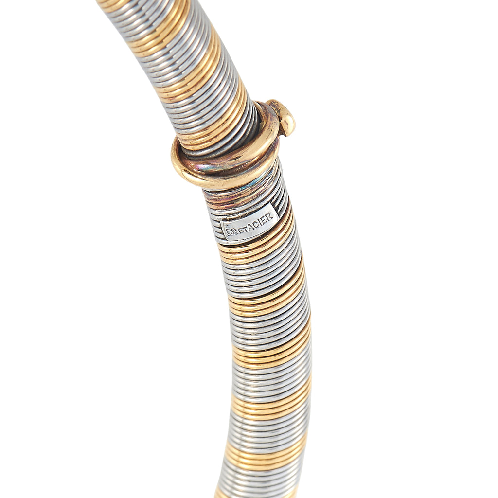 Cartier Vintage 18K Yellow and Stainless Steel Necklace