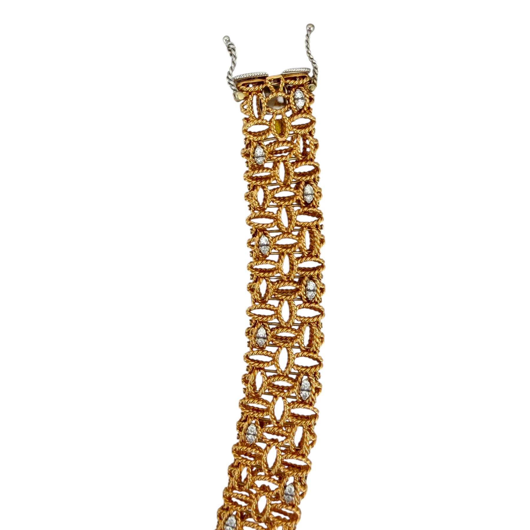Roberto Coin 18K Rose Gold and 2.5ct Diamond Necklace and Earrings Set